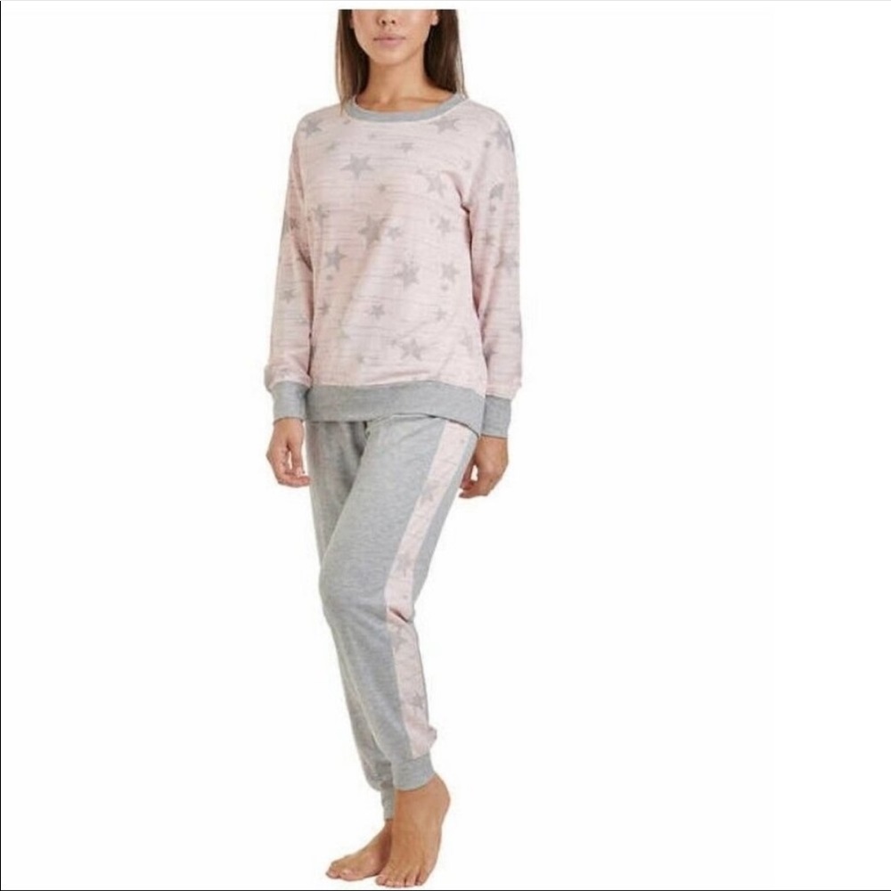 Splendid Star Print Elora Jogger Lounge Pajama Set Long Sleeve